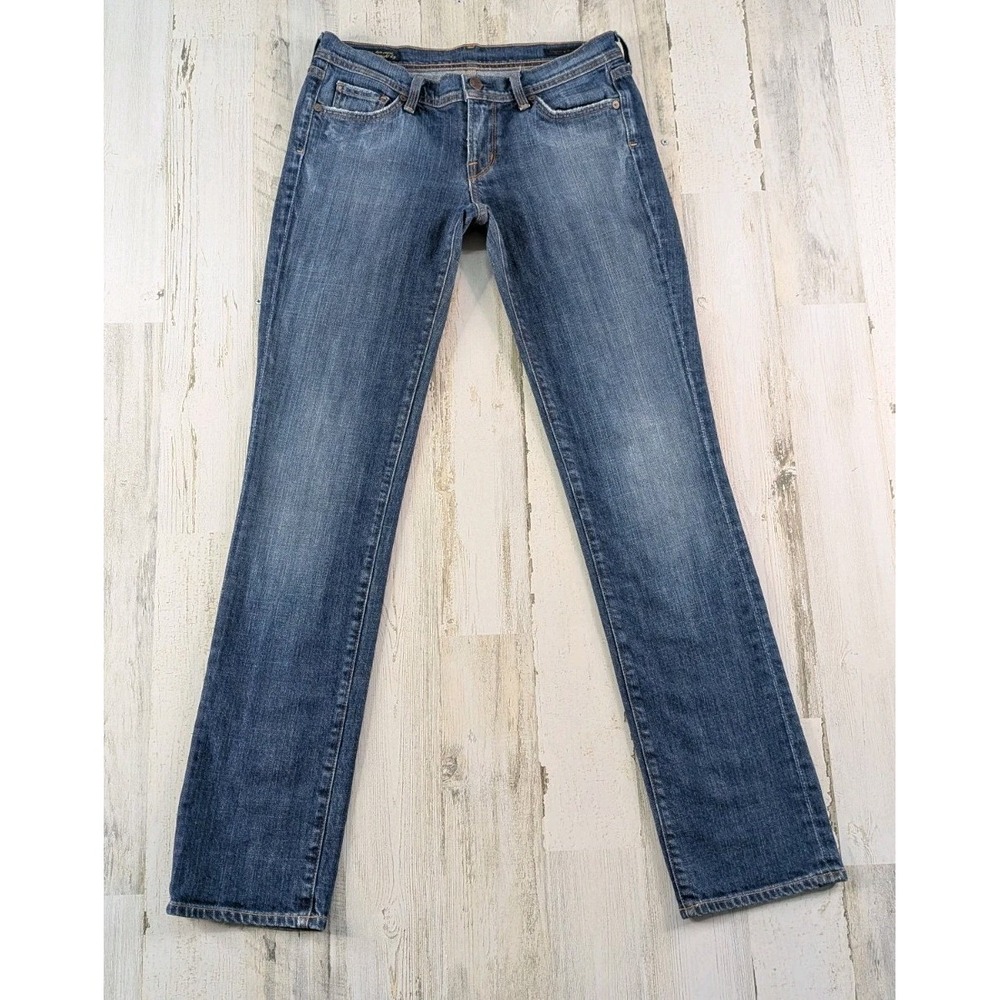 Citizens of Humanity Ava Jeans Womens 29 Low Waist Straight Leg Blue Stretch